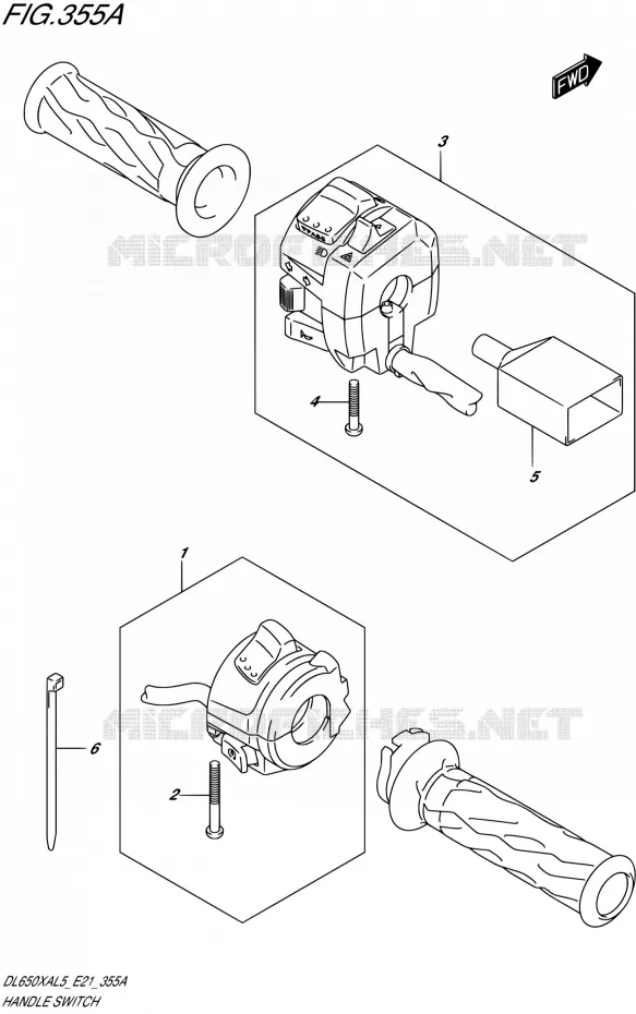 SWITCHES Suzuki MOTO 650 V-STROM 2015  DL650XAUE L5 (E21)