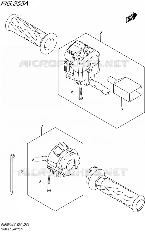 SWITCHES Suzuki MOTO 650 V-STROM 2015  DL650XAUE L5 (E24)