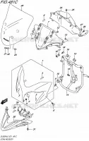 FAIRING   LABELS (DL650XAL6 E21) for Suzuki V-STROM 650 2016