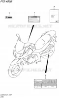 LABEL (DL650AUEL6 E21) for Suzuki V-STROM 650 2016