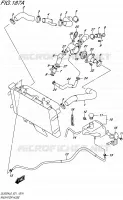 RADIATOR HOSE for Suzuki V-STROM 650 2016