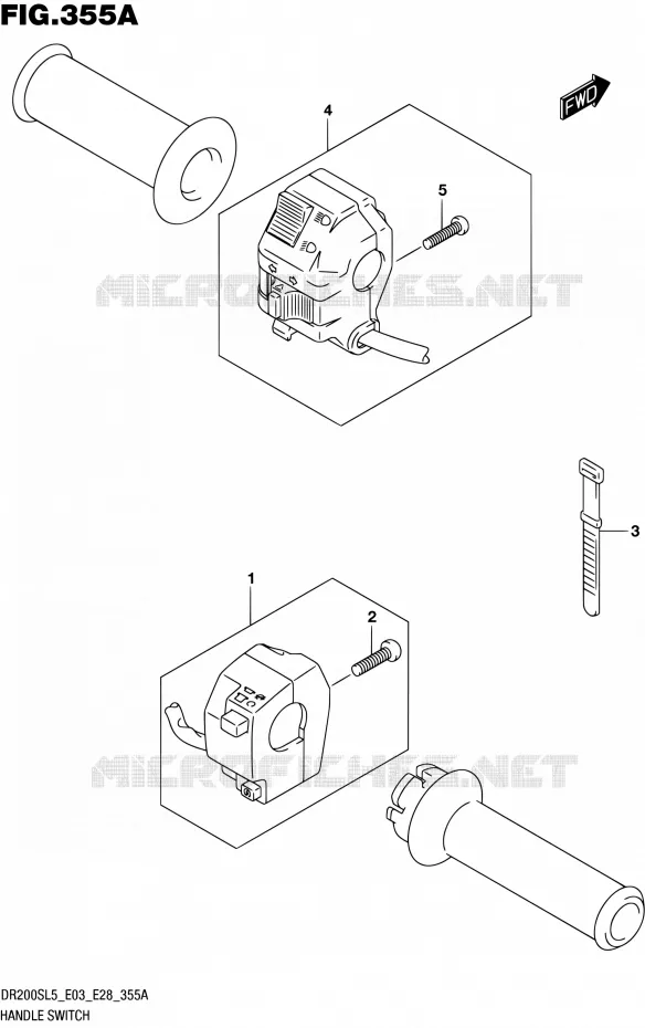 SWITCHES Suzuki MOTO 200 DR 2015  DR200S L5 (E03,E28,E33)