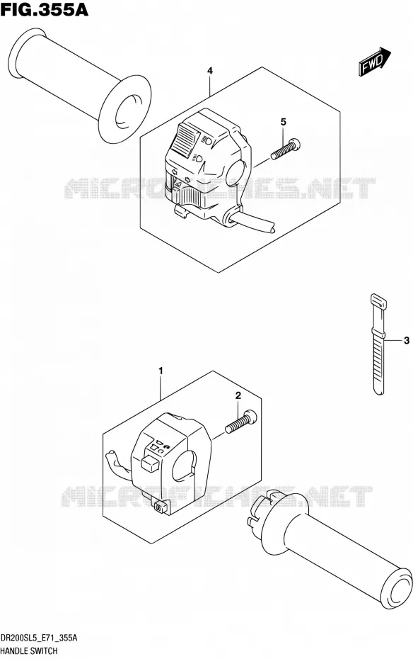 SWITCHES Suzuki MOTO 200 DR 2015  DR200S L5 (E71)