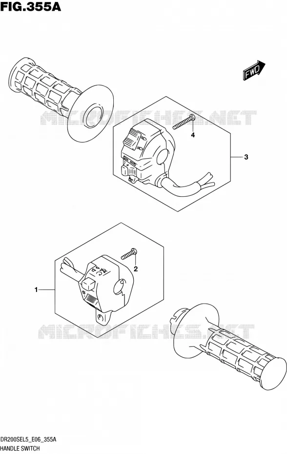 SWITCHES Suzuki MOTO 200 DR 2015  DR200SE L5 (E06)