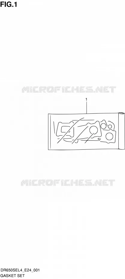GASKET SET Suzuki MOTO 650 DR 2014  DR650SE L4 (E24)