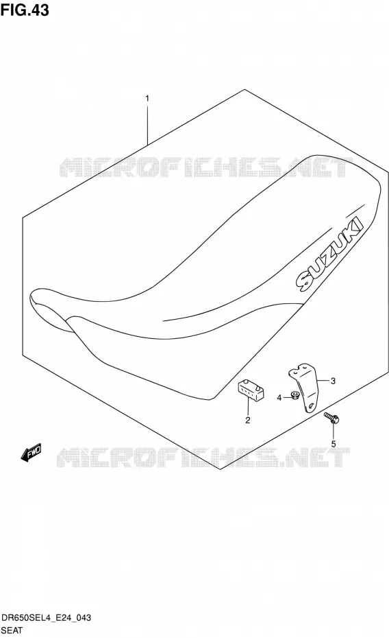 SEAT Suzuki MOTO 650 DR 2014  DR650SE L4 (E24)