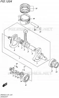 CRANKSHAFT for Suzuki DR 650 2015