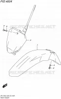 FRONT FENDER for Suzuki DR-Z 125 2016