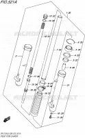 FRONT FORK (DR Z125L6 E28) for Suzuki DR-Z 125 2016