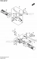 HANDGRIPS   LEVERS  (DR Z125LL6 E33) for Suzuki DR-Z 125 2016