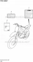 LABEL (DR Z125LL6 E33) for Suzuki DR-Z 125 2016