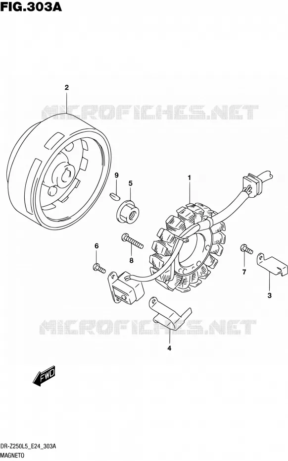 IGNITION Suzuki MOTO 250 DR-Z 2015  DR-Z250 L5 (E24)
