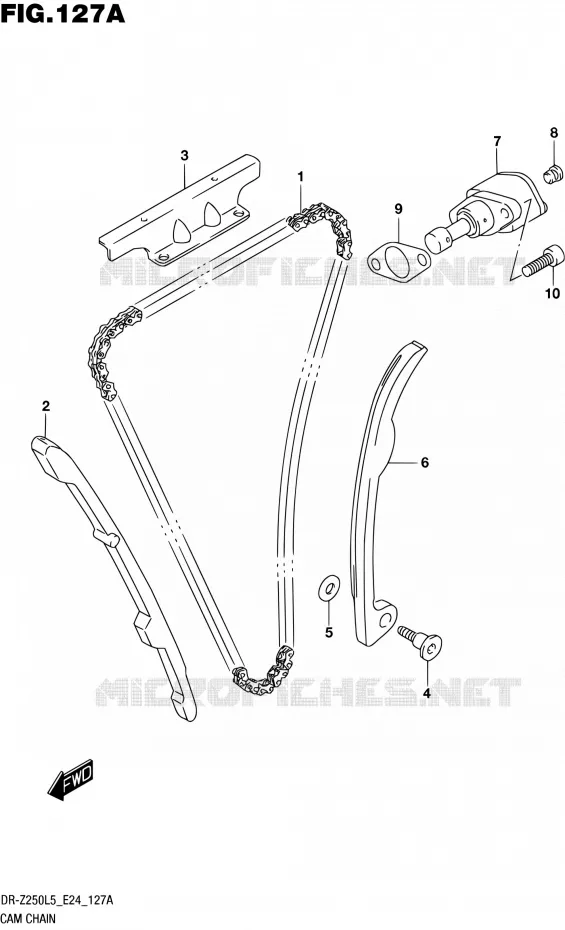 TIMING Suzuki MOTO 250 DR-Z 2015  DR-Z250 L5 (E24)