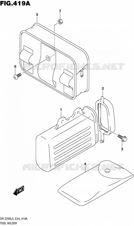 TOOL BOX Suzuki MOTO 250 DR-Z 2015  DR-Z250 L5 (E24)