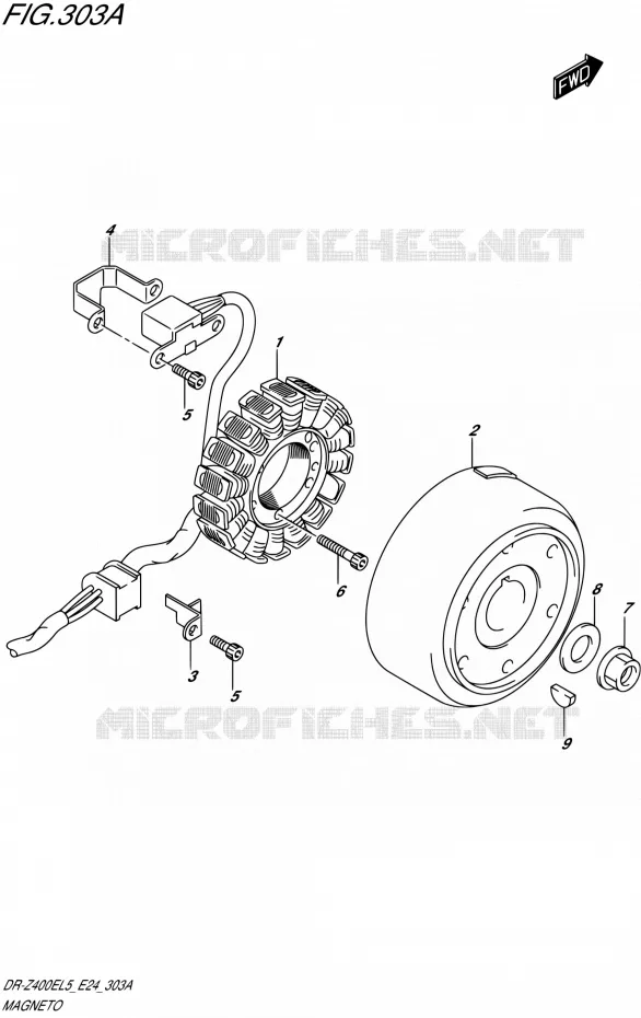 IGNITION Suzuki MOTO 400 DR-Z 2015  DR-Z400E L5 (E24)
