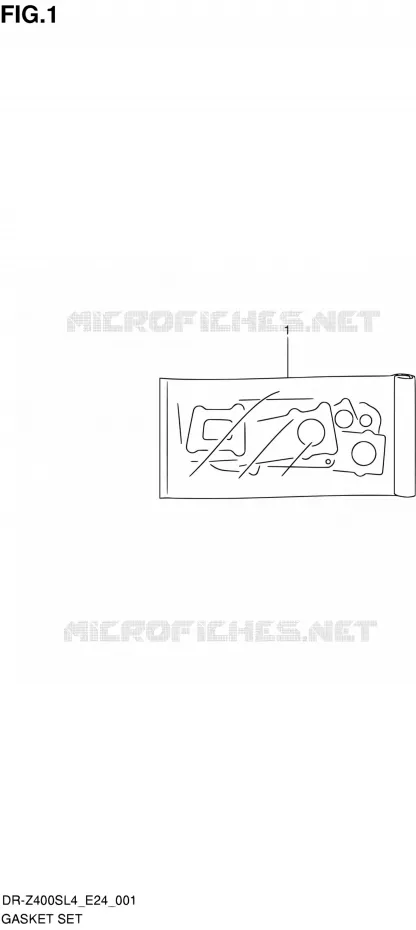 GASKET SET Suzuki MOTO 400 DR-Z 2014  DR-Z400S L4 (E24)