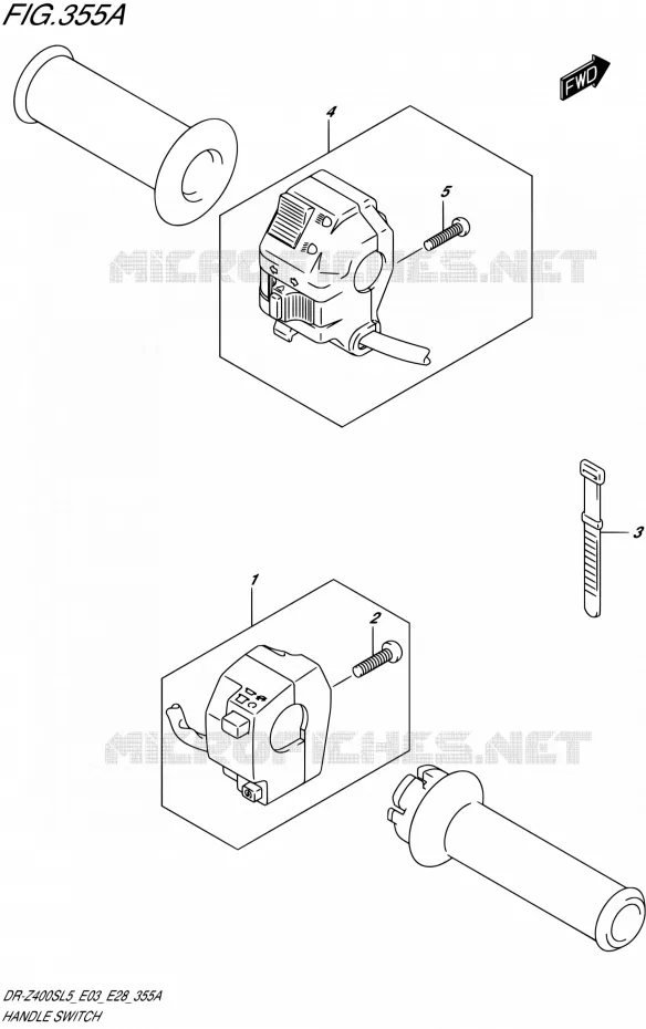 SWITCHES Suzuki MOTO 400 DR-Z 2015  DR-Z400S L5 (E03,E28,E33)