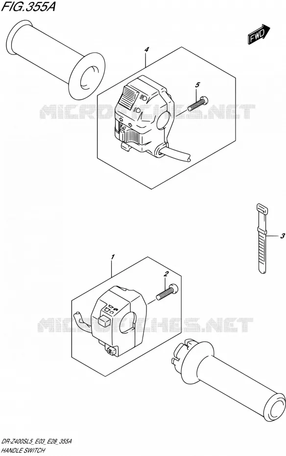 SWITCHES Suzuki MOTO 400 DR-Z 2015  DR-Z400S L5 (E03,E28,E33)