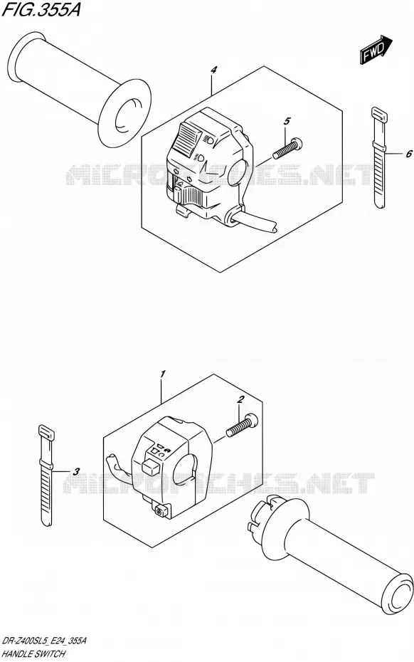 SWITCHES Suzuki MOTO 400 DR-Z 2015  DR-Z400S L5 (E24)
