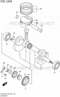 CRANKSHAFT for Suzuki DR-Z 400 2016