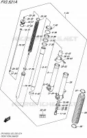FRONT FORK for Suzuki DR-Z 400 2016