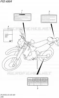 LABEL (DR Z400SL6 E03) for Suzuki DR-Z 400 2016