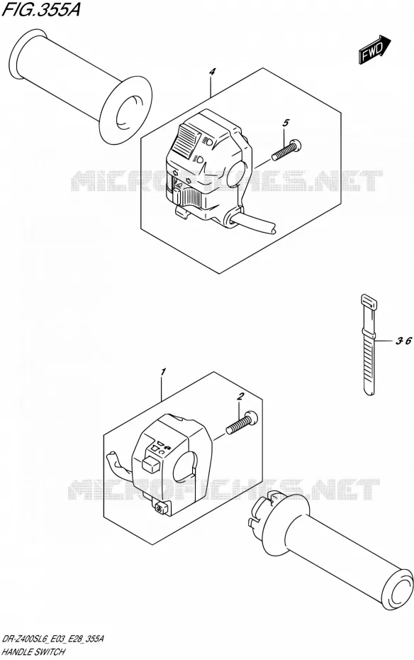 SWITCHES Suzuki MOTO 400 DR-Z 2016  DR-Z400S L6 (E03,E28,E33)