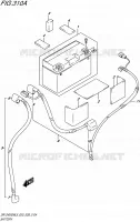 BATTERY for Suzuki DR-Z 400 2015