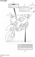 LABEL (DR Z400SML5 E03) for Suzuki DR-Z 400 2015
