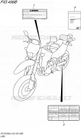 LABEL (DR Z400SML5 E28) for Suzuki DR-Z 400 2015