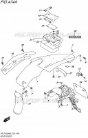REAR FENDER for Suzuki DR-Z 400 2016