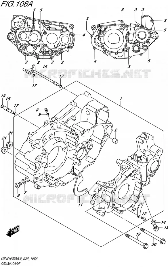 CASING Suzuki MOTO 400 DR-Z 2016  DR-Z400SM L6 (E24)