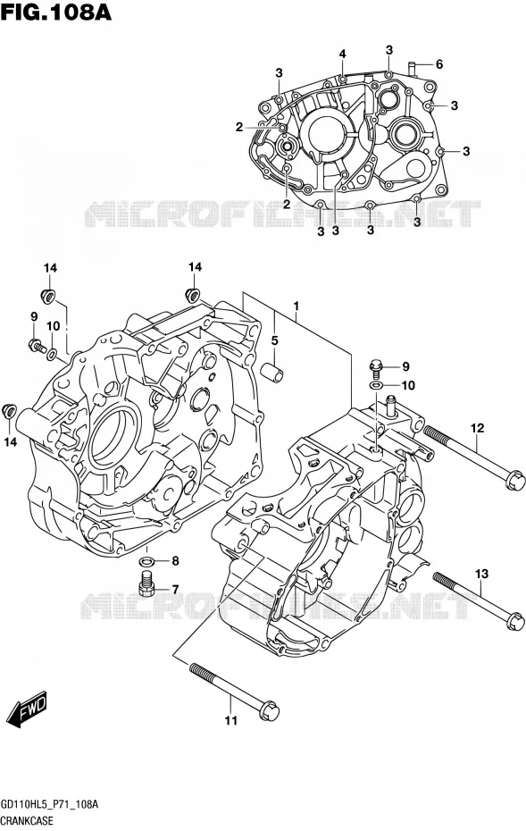 CASING Suzuki MOTO 110 GS 2015  GS110H L5