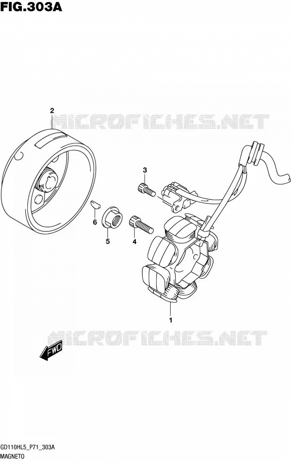 IGNITION Suzuki MOTO 110 GS 2015  GS110H L5