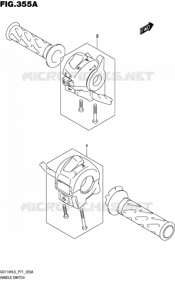 SWITCHES Suzuki MOTO 110 GS 2015  GS110H L5