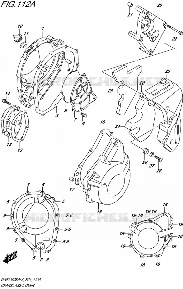 CASING Suzuki MOTO 1250 BANDIT 2015  GSF1250SA L5 (E21)