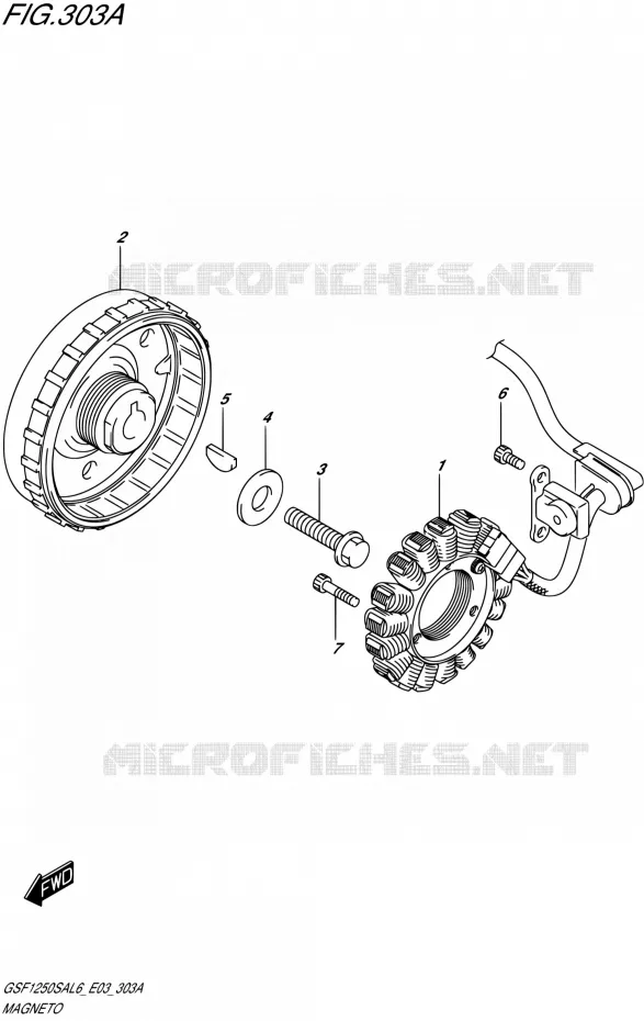 IGNITION Suzuki MOTO 1250 BANDIT 2016  GSF1250SA L6 (E03)