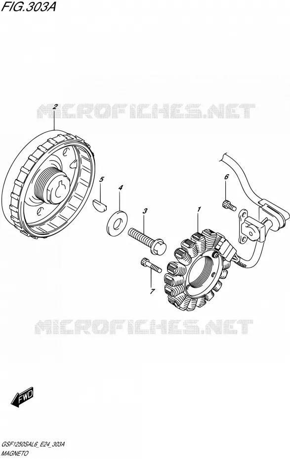 IGNITION Suzuki MOTO 1250 BANDIT 2016  GSF1250SA L6 (E24)