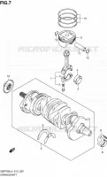 CRANKSHAFT for Suzuki GSR 750 2014