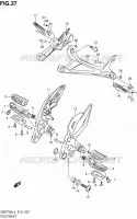 FOOTREST for Suzuki GSR 750 2014
