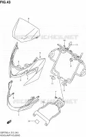 HEADLIGHT BOWL for Suzuki GSR 750 2014