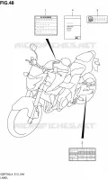 LABEL for Suzuki GSR 750 2014