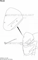 WINDSCREEN (OPTIONAL) for Suzuki GSR 750 2014