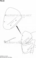 WINDSCREEN (OPTIONAL) for Suzuki GSR 750 2014