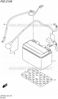 BATTERY for Suzuki GSR 750 2015
