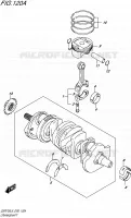 CRANKSHAFT for Suzuki GSR 750 2015