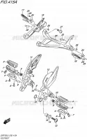 FOOTREST for Suzuki GSR 750 2015