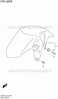 FRONT FENDER for Suzuki GSR 750 2015