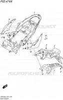 REAR FENDER for Suzuki GSR 750 2015
