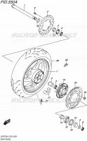 REAR WHEEL for Suzuki GSR 750 2015
